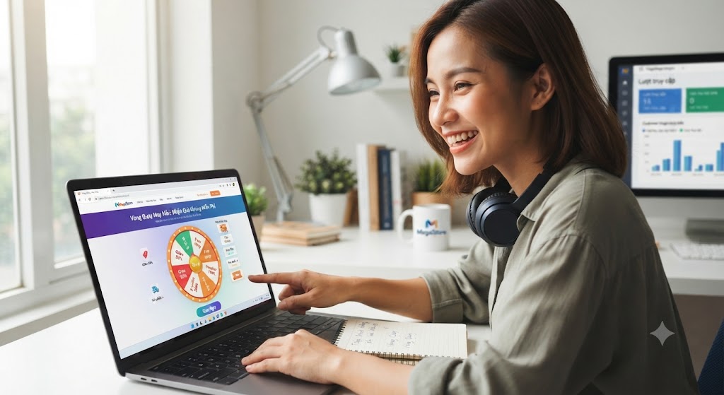 vòng quay may mắn miễn phí