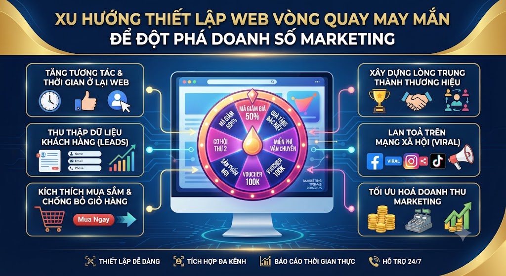 web vòng quay may mắn